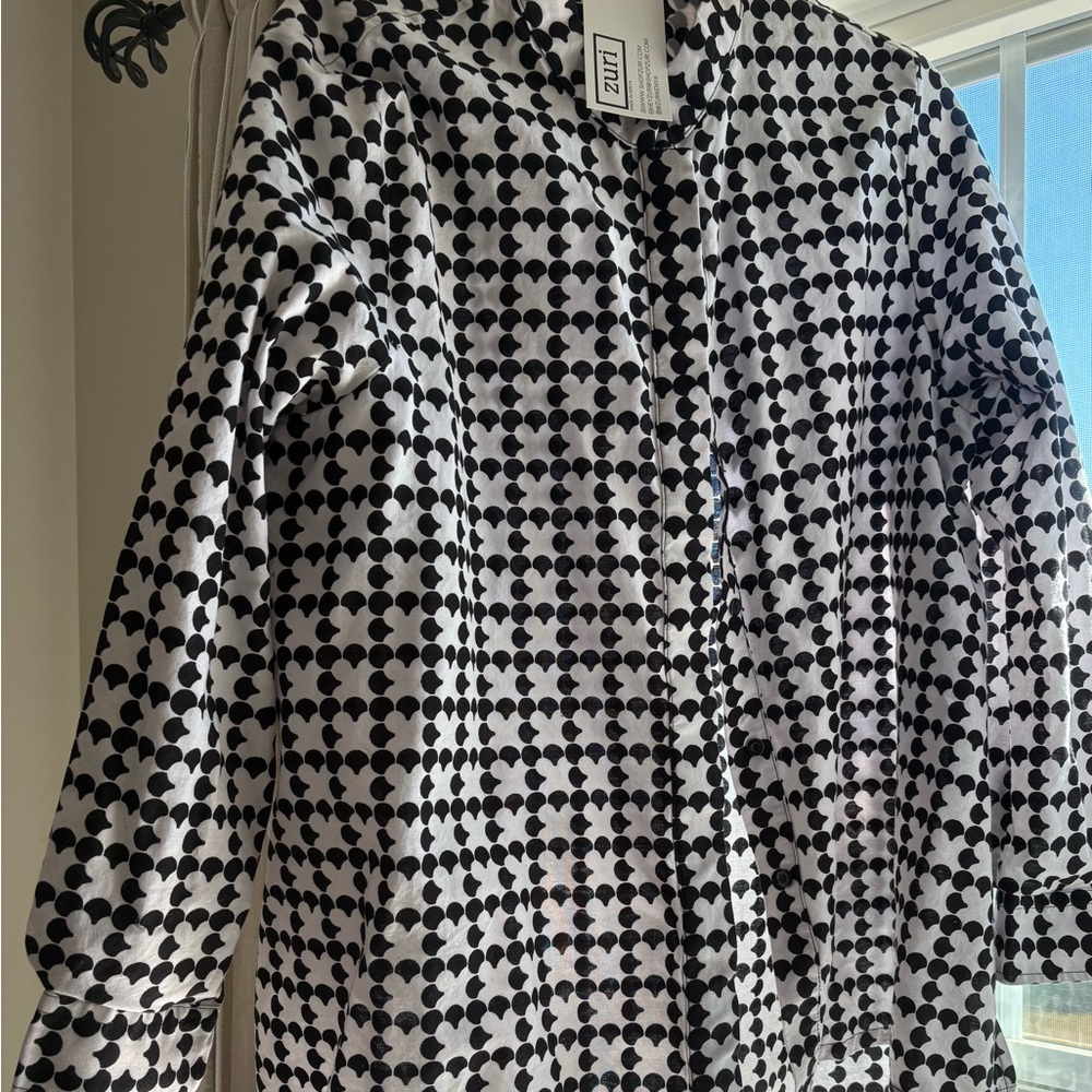Women's Black and White Heart Puffer Jacket